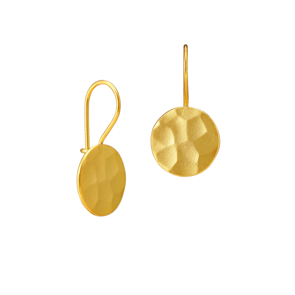 Earring made from brass, goldplated